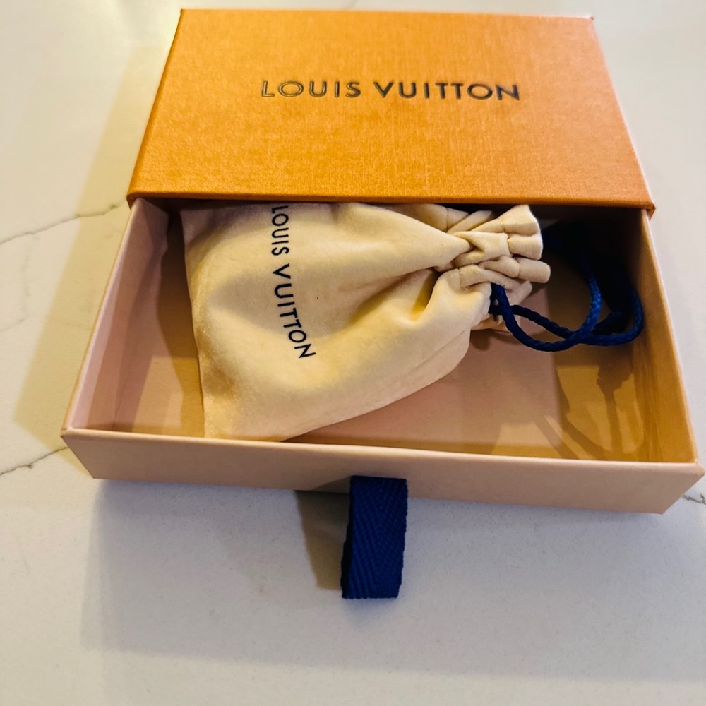 Louis Vuitton Leather Bracelet with Gold Clasp